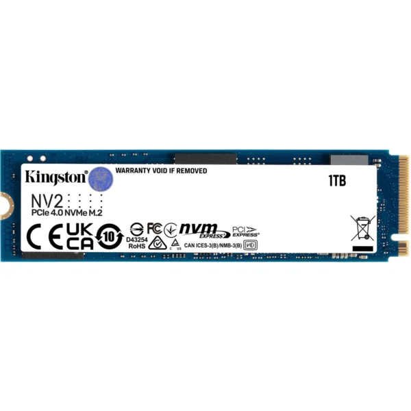 1TB Kingston NV2 M.2 2280 PCI Express 4.0 x4 NVMe Solid State Drive