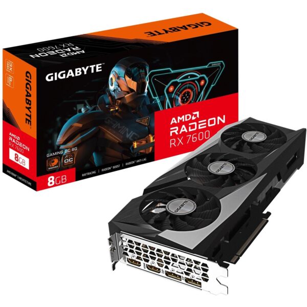 Gigabyte Radeon RX 7600 GAMING OC 8GB GDDR6 Graphics Card